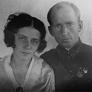Тетя Ксеня и ее муж Йоган Лятти. 1932